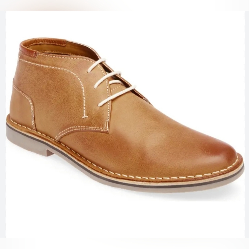 Steve Madden Heston Brown Leather Chukka Boots Mens Size 7.5 New